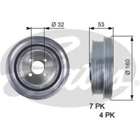 Resim Krank Kasnagı Fıat Ducato 2.3 Jtd Gates Tvd1079 
