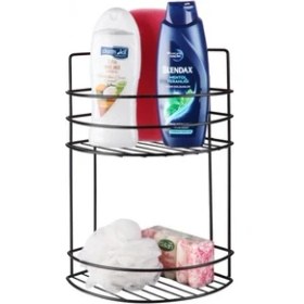 Resim Moda Şaheste İki Katlı Banyo Köşe Rafı 
