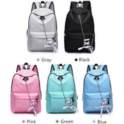 Resim Lebıhmurah Wbp1424 Kadın Su Geçirmez Okul Sırt Çantası Omuz Çantası Sırt Çantası Seyahat Handbagfashion Pembe 