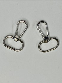 Resim Çanta Kancası / Yaylı Model/ 2 Li Set Gümüş Gümüş 