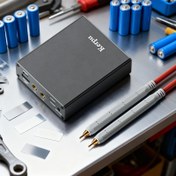 Resim Taşınabilir Cep Spot Kaynak Makinesi, DIY Mini Kaynak Kiti, 5000Mah Büyük Kapasiteli A Tipi Elektrot, 2.4A Hızlı Şarj, Akıllı Sıcaklık Kontrolü, Nikel/Pas/Çelik Kaynak için Uygun, Pil Paketi Onarımı ve Üretimi 