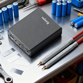 Resim Taşınabilir Cep Spot Kaynak Makinesi, DIY Mini Kaynak Kiti, 5000Mah Büyük Kapasiteli A Tipi Elektrot, 2.4A Hızlı Şarj, Akıllı Sıcaklık Kontrolü, Nikel/Pas/Çelik Kaynak için Uygun, Pil Paketi Onarımı ve Üretimi 