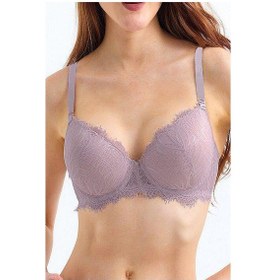 Resim Magic Form 2671 Kadın Ekstra Dolgulu Dantelli Sütyen-çinko Kahve 