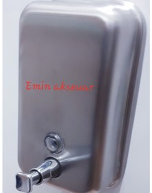 Resim 1000 Ml Duvara Monte Paslanmaz Sıvı Sabunluk Mat 