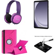 Resim Samsung Galaxy Tab A9 4/64 GB 8.7 Inch TABLET+PEMBE KILIF+PEMBE KULAKLIK+KIRILMAZ CAM 