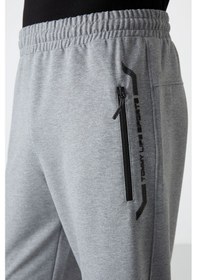 Resim Tommy Life Gri Melanj Fermuar Cepli Standart Kalıp Klasik Paça Erkek Kapri - 83091 GRI MELANJ 