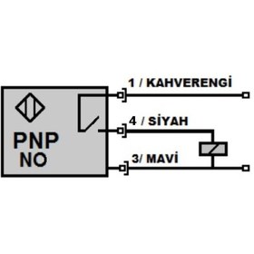 Resim Mefa İks-p40ta-pa ,kübik/3mm Pnp-no Ayar+iptal 3-kablo İplik Sensör 