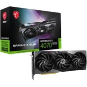 Resim MSI 12GB RTX 4070 SUPER 12G GAMING X SLIM GDDR6X 192Bit HDMI 3xDP DLSS3 