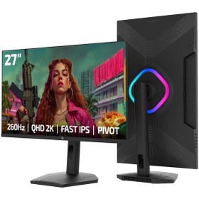 Resim Gamepower Lunis L90 27'' 260hz 0.5ms Fast Ips Qhd 2k Rgb Pivot Gaming Monitör 