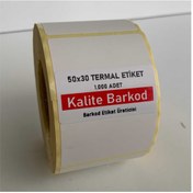 Resim Kalite Barkod 50X30 Termal Etiket 10 Rulo 