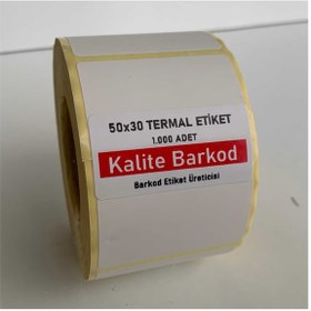 Resim Kalite Barkod 50X30 Termal Etiket 10 Rulo 