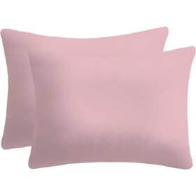 Resim %100 Natürel Cotton Pamuk 2 Adet 35x45 Cm Lüx Yastık Kılıfı Pillow Case Pudra 
