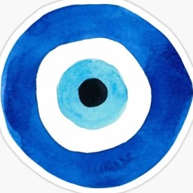 Resim TSC Nazar Boncuğu Yapıştırması Sticker Duvar Leptop 18CM Mm4 