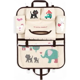 Resim Cdwishbest Fil Yaratıcı Karikatür Araba Koltuğu Arka Organizatör Asmak Saklama Çantası Bebek Çocuk Oyuncakları Seyahat Koruyucu Kapak Otomobil Iç Aksesuarları (Yurt Dışından) 