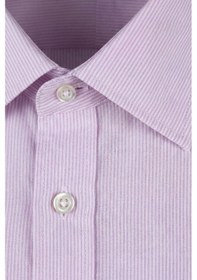Resim Bisse Lila Regular Fit Pamuk Cepsiz Uzun Gömlek Bsgmkls25315 D44 
