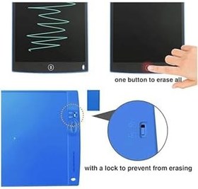 Resim 12 Inc Writing Lcd Grafik Dijital Kalemli Çizim Tableti Yazı Tahta Not Yazma Eğitim Tableti 