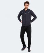 Resim Slazenger ROOSEVELT IN Erkek Cepli Fermuarlı Koyu Gri Eşofman Takımı 