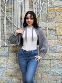 Resim nancastore el örgüsü hırka bolero 