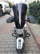 Resim Motocam Bajaj V15 Siperlik Ön Cam 2017 2018 Model 57cm Siyah Renkli 4mm 