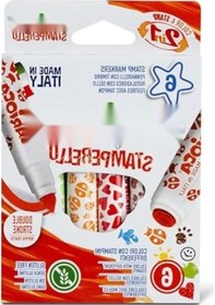 Resim Yıkanabilir Kalın Uçlu Keçeli Boya Kalemi Seti - 6'lı 