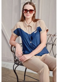 Resim Sementa Denim Görünümlü Çift Renk Takım - Taş 001 