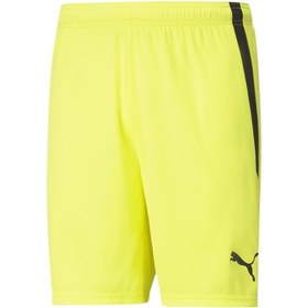 Resim Puma Teamliga Shorts Erkek Futbol Şortu 70492442 Sarı 