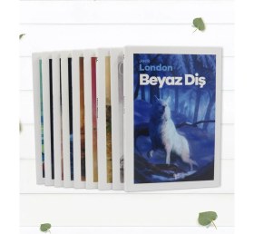 Resim BK Kişiye Özel Isimli Kupa Bardak Kitap Ayracı ve Dünya Klasikleri Serisi (9 Kitap Takım) Hediye Seti 
