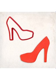 Resim Topuklu Kurabiye Kalıbı Şekillendirici Kopat KIrmızı 