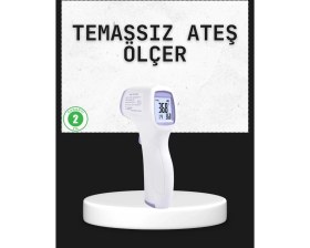 Resim OEMTR Temassız Termometre Hızlı Ölçüm Güvenli Dijital Ateş Ölçer 