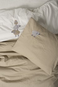 Resim Cotton Box Nakişli Bebek Nevresim Takimi Lamp Bej 