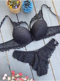 Resim Kadın Kelebek Model Iç Çamaşırı Takımı 