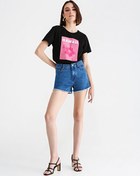 Resim Aeropostale Normal Bel Loose Fit İndigo Kadın Denim Şort K-NOKS 