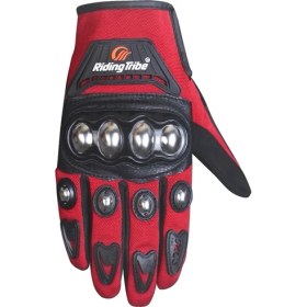 Resim Pengfushop5 Kırmızı- Çelik Dişli Stili M Beden Kadın Eldivenleri Motosiklet Sürme Bisiklet Bisiklete Binme Araba Sürüş Yürüyüş Avcılık Eğitimi Açık Yürüyüş Avcılık Eğitim Eldivenleri Mcs-21 (Yurt Dışından) 