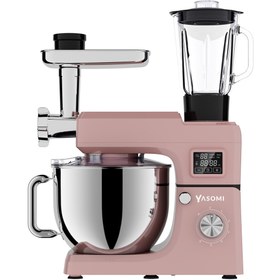 Resim Yasomi Sm 1511bml Led Ekranlı Kıyma Çekme Aparatlı Blender Stand Mikser Mutfak Şefi 