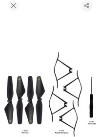 Resim Corby Cx007 Drone Cx014 Mf0230 Mf0231 Sd02 Cx007 Cx020 Dronlara Uyumlu Yedek Pervane Seti 