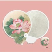 Resim Willowhaven Lotus Vintage Prenses Yelpaze Hafif Portatif Geleneksel Düğün Aksesuarı 