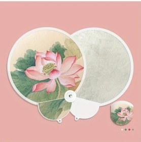 Resim Willowhaven Lotus Vintage Prenses Yelpaze Hafif Portatif Geleneksel Düğün Aksesuarı 