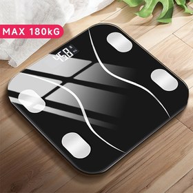 Resim Yetişkinler için Akıllı Elektronik Tartı - Yüksek Hassasiyetli LCD Ekranlı Banyo Terazisi Birim Değiştirme Özelliği ile (kg/lb/t), Pil İle Çalışır (AAA Dahil Değildir) - Siyah/Beyaz, Ev Kullanımı İçin Kompakt Tasarım 
