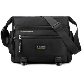 Resim Ximistore9 Siyah Nylon İş & Boş Zaman Çanta - Çift Kollü, Bölümlü Cep, Su Bardağı Bölmesi, 23 30 13cm, İpad Uyumlu 