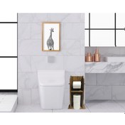 Resim Bk Home Doğal Masif Ahşap Tuvalet Kağıtlığı Ve Dekoratif Retro Ah (551052179) Bk