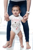 Resim Genel Markalar I Love You Mom Desenli Kısa Kol Unisex Body 