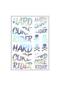 Resim A4 Sticker 118 Tek Paket Çoklu Hard Core Rider Hologram 