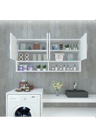 Resim Kenzlife hazır mutfak vesper byz 060*120*22 mutfak banyo dolabı kapaklı raflı 