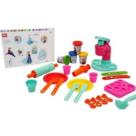 Resim Crafy Frozen Dondurma Fabrikası Oyun Hamuru Seti 200 Gr. 29 Parça 