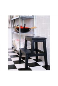 Resim IKEA Bekvam Basamaklı Mutfak Tabure Merdiven - Siyah Renk 