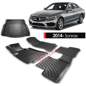 Resim Mercedes C Serisi W205 Paspas Bagaj Havuzu 3D Rizline Set Rampalı 
