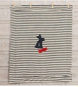 Resim 95061.09 Rabbit Elyaflı Battaniye-lacivert Çizgili 