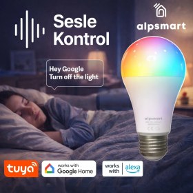 Resim Alpsmart AS-8229 CW Akıllı Wifi Led Lamba Tuya Destekli 9W Ampül 
