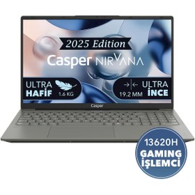 Resim CASPER Nirvana X600 i7-13620H 32GB 1TB SSD 15.6" Freedos Laptop X600.1362-DF00X-G-F 