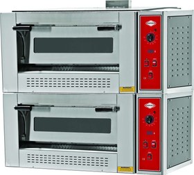 Resim Empero EMP.9+9G Gazlı Pizza Fırını İki Katlı 30 cm 9+9 Pizza Kapasiteli - LPGli 